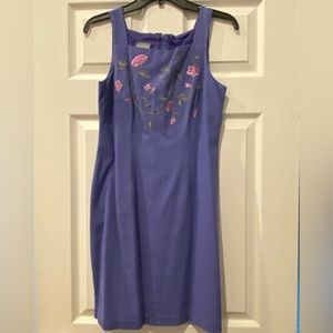 Purple Linen Dress, size 6P